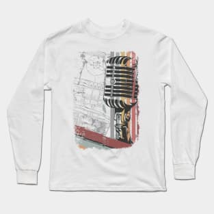 Retro Studio Mic Long Sleeve T-Shirt